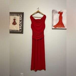 Elegant Red Evening Gown